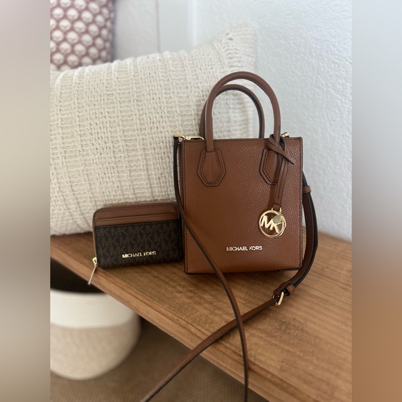 Michael Kors Tan and Brown Mini Bag - Picture 1 of 3